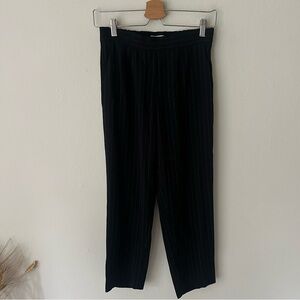 Aritzia Babaton Pinstriped Black Waistband Pants Size 2